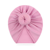 Compact and Stylish Baby Cap (Bun Light Pink)